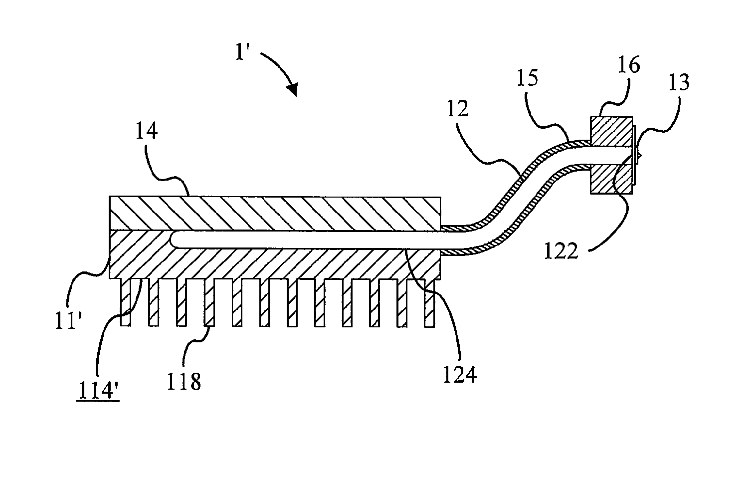 Semiconductor high-power light-emitting module with heat isolation