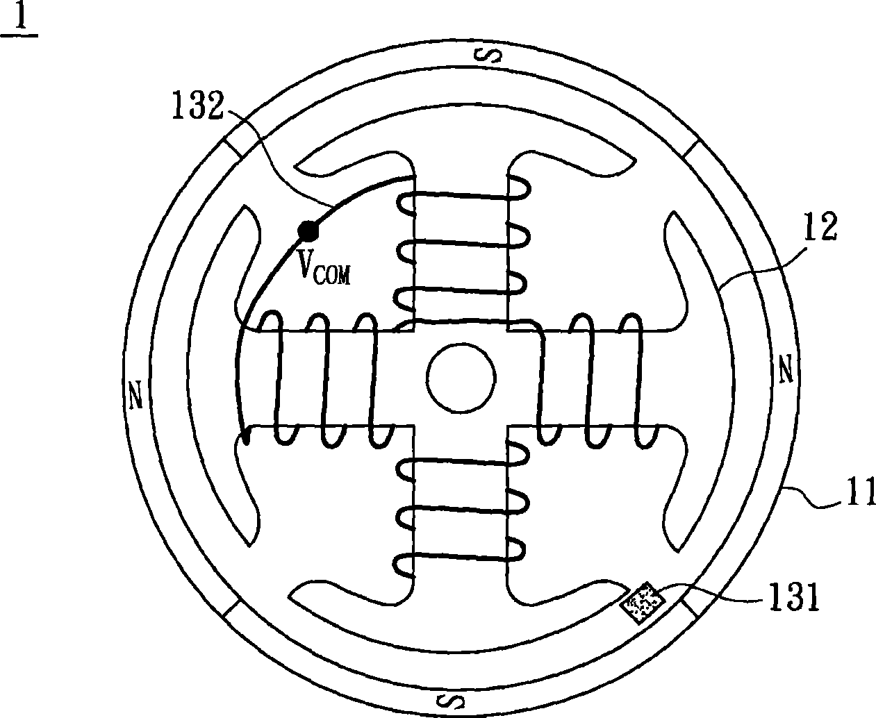 Motor and control circuit thereof