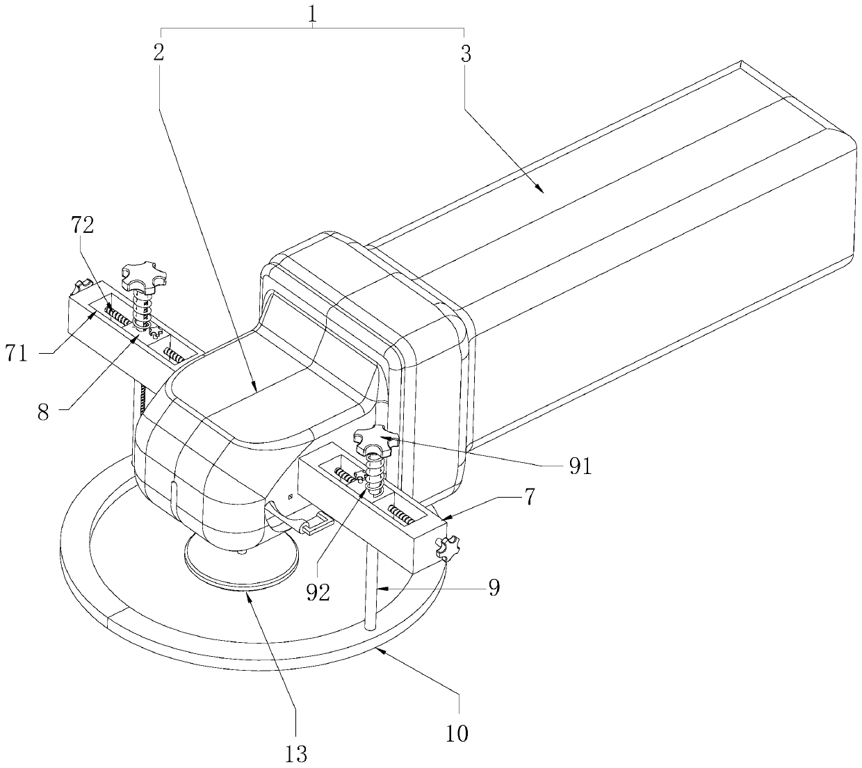 A hand-held grinder