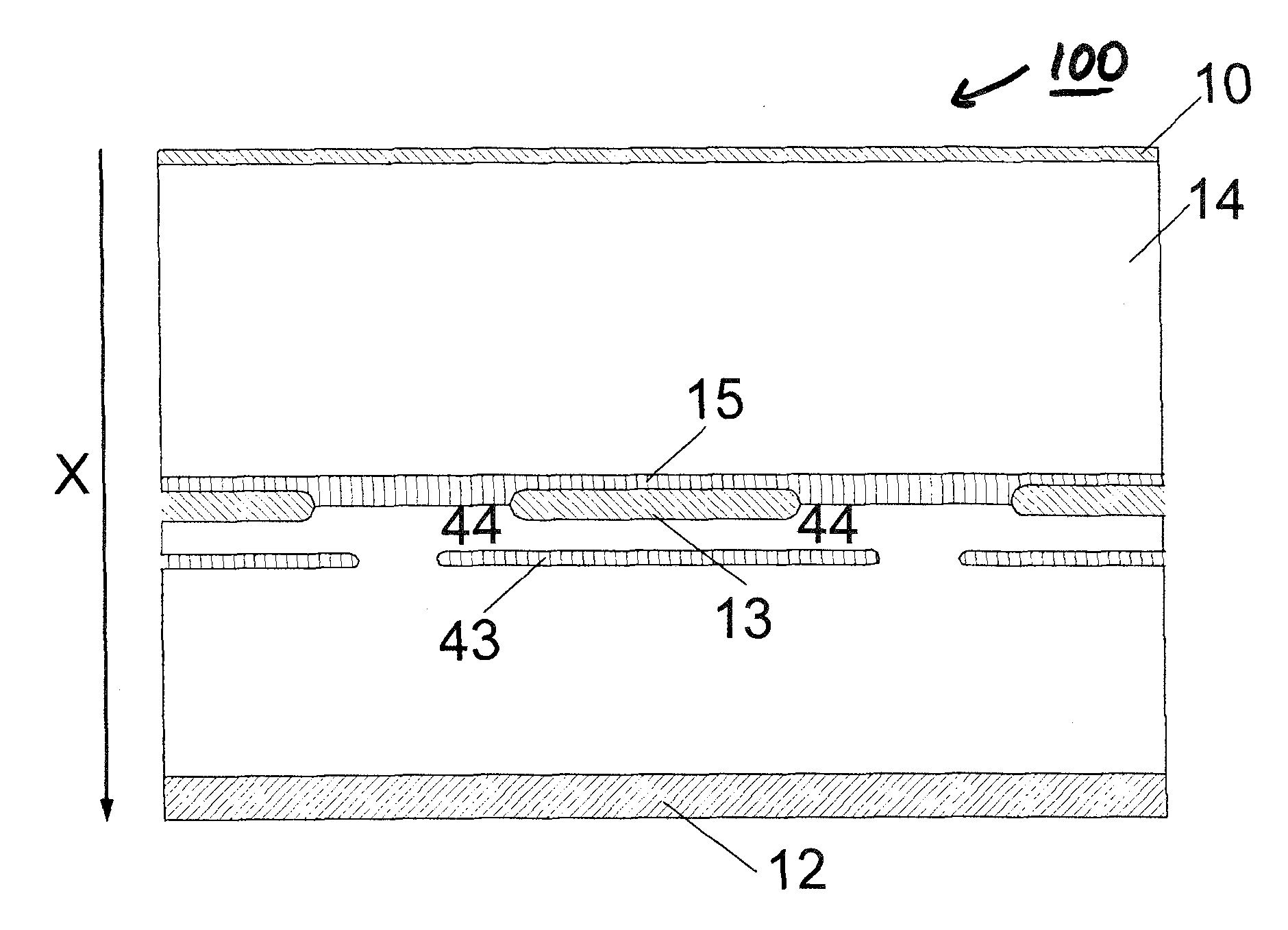 Semiconductor structure for a radiation detector and a radiation detector