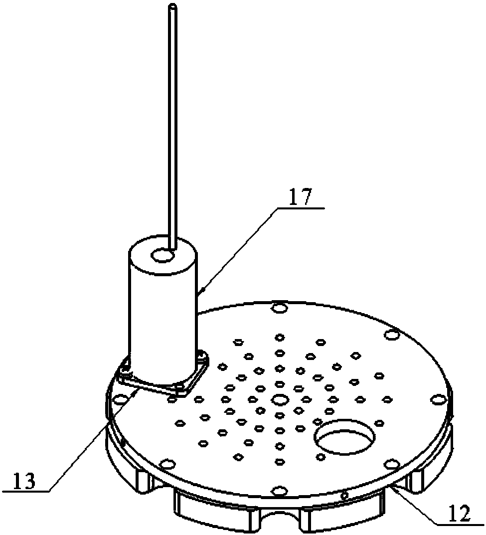 Installation structure for miniature single-element fiber vector hydrophone water sound detection system