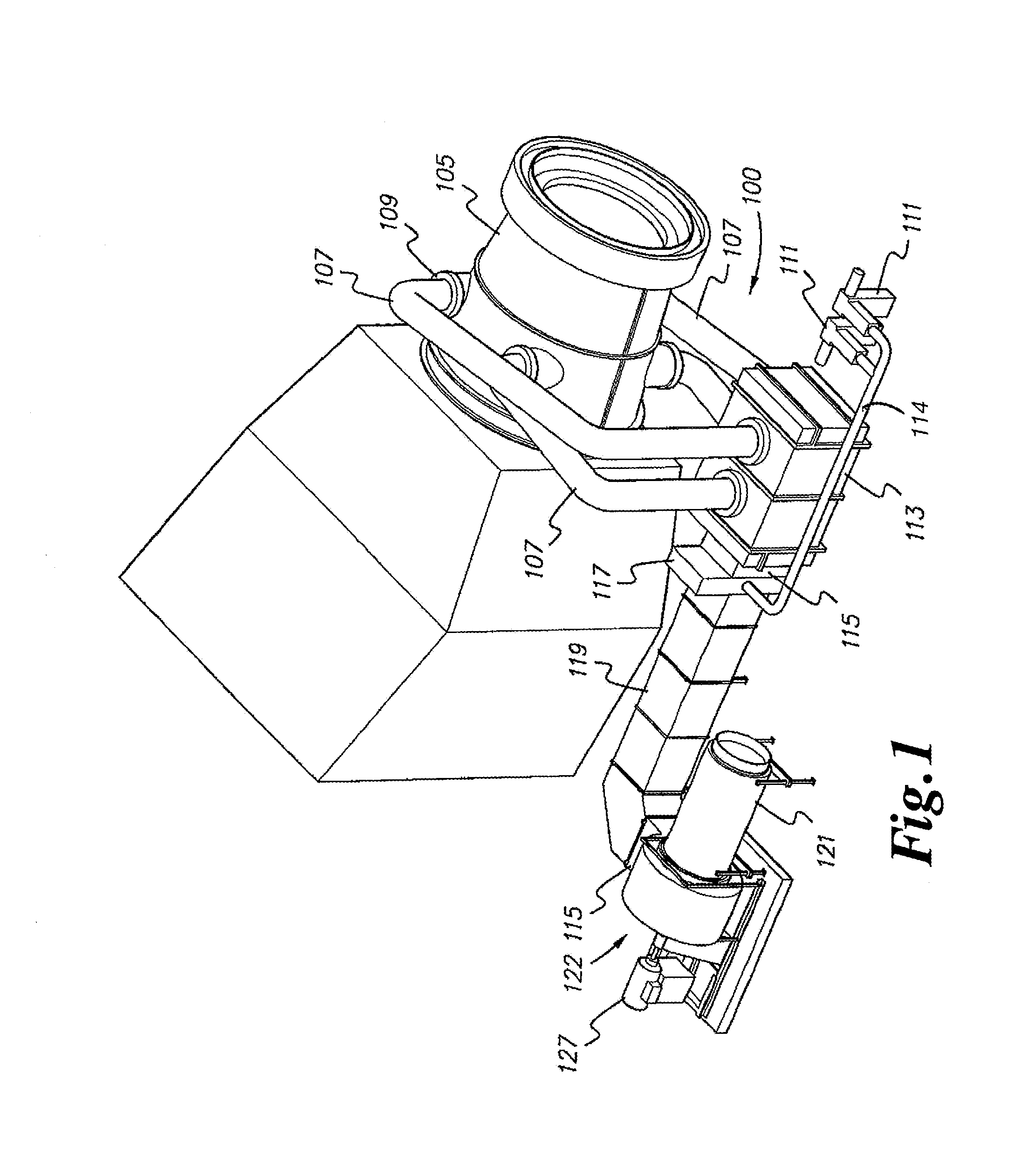 Air cooling system and method for a heat recovery steam generator inlet