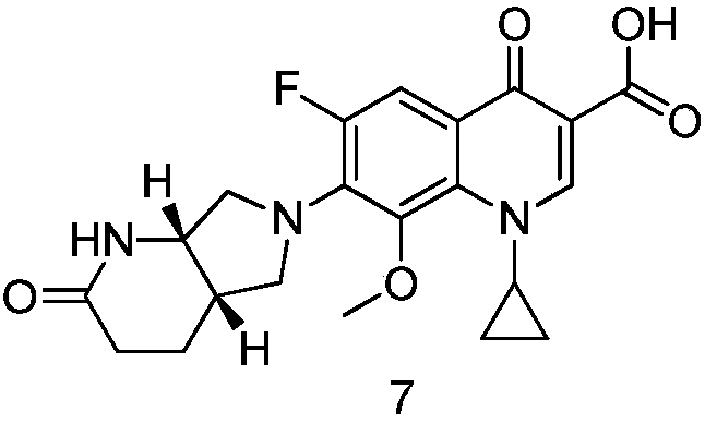 Method for synthesizing moxifloxacin degradation impurity