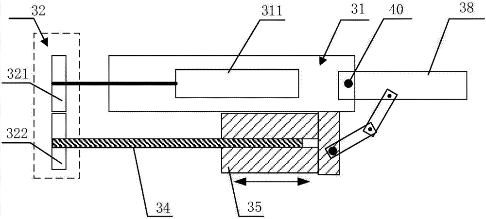 Three-level rotary figure mechanism adopting double-layer return drive