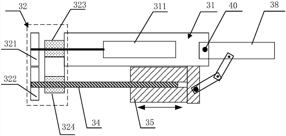 Three-level rotary figure mechanism adopting double-layer return drive
