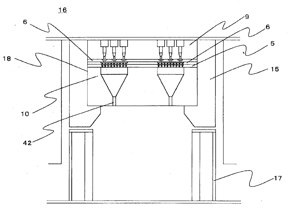 Composite nozzle and method for producing composite fiber