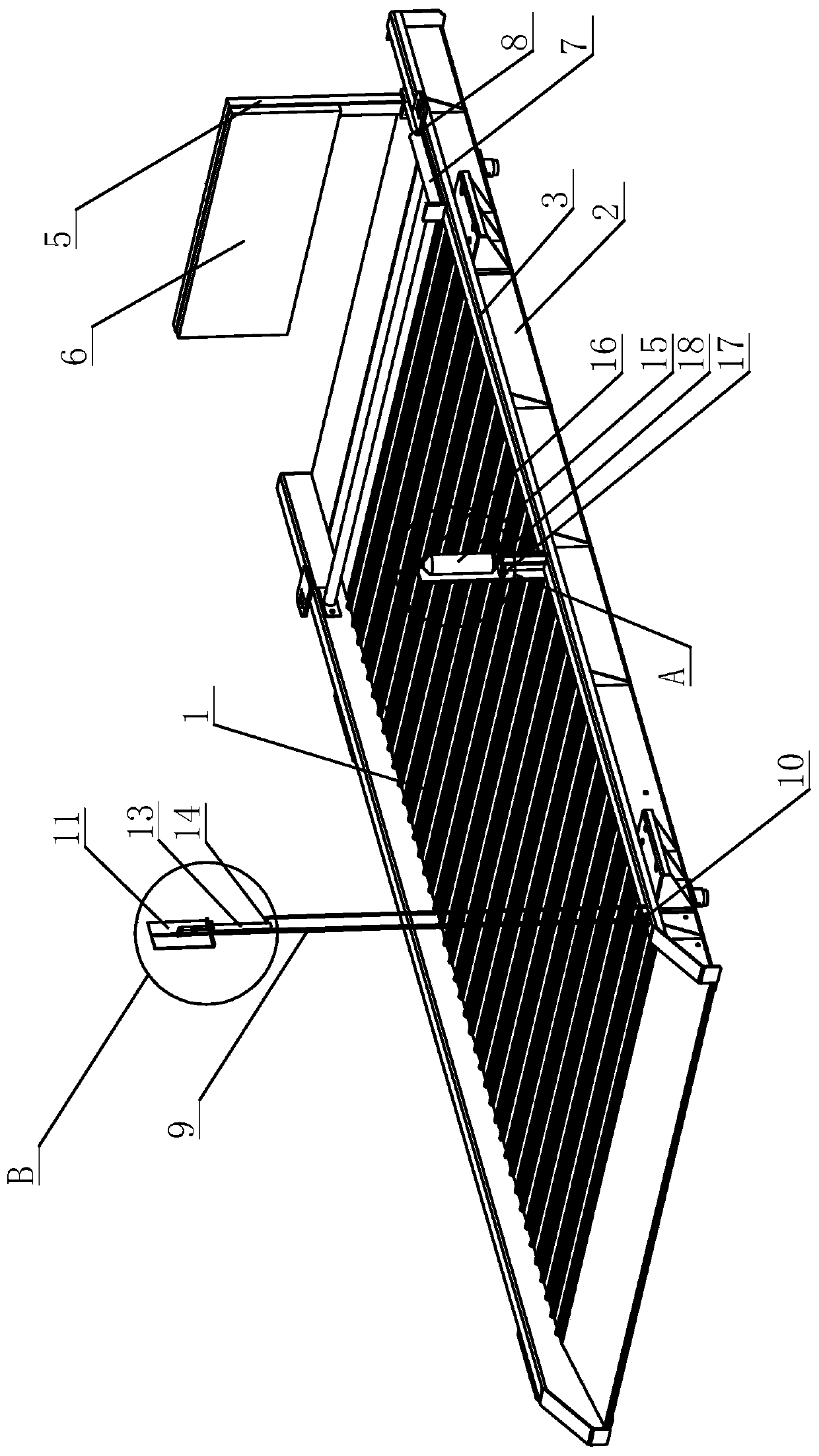 Three-dimensional garage vehicle carrying board with reversing limiting function