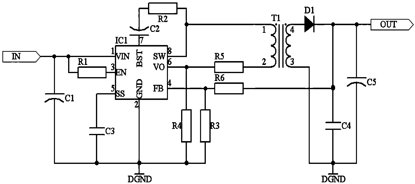 Special high-voltage driving power source for intelligent piezoelectric valve positioner