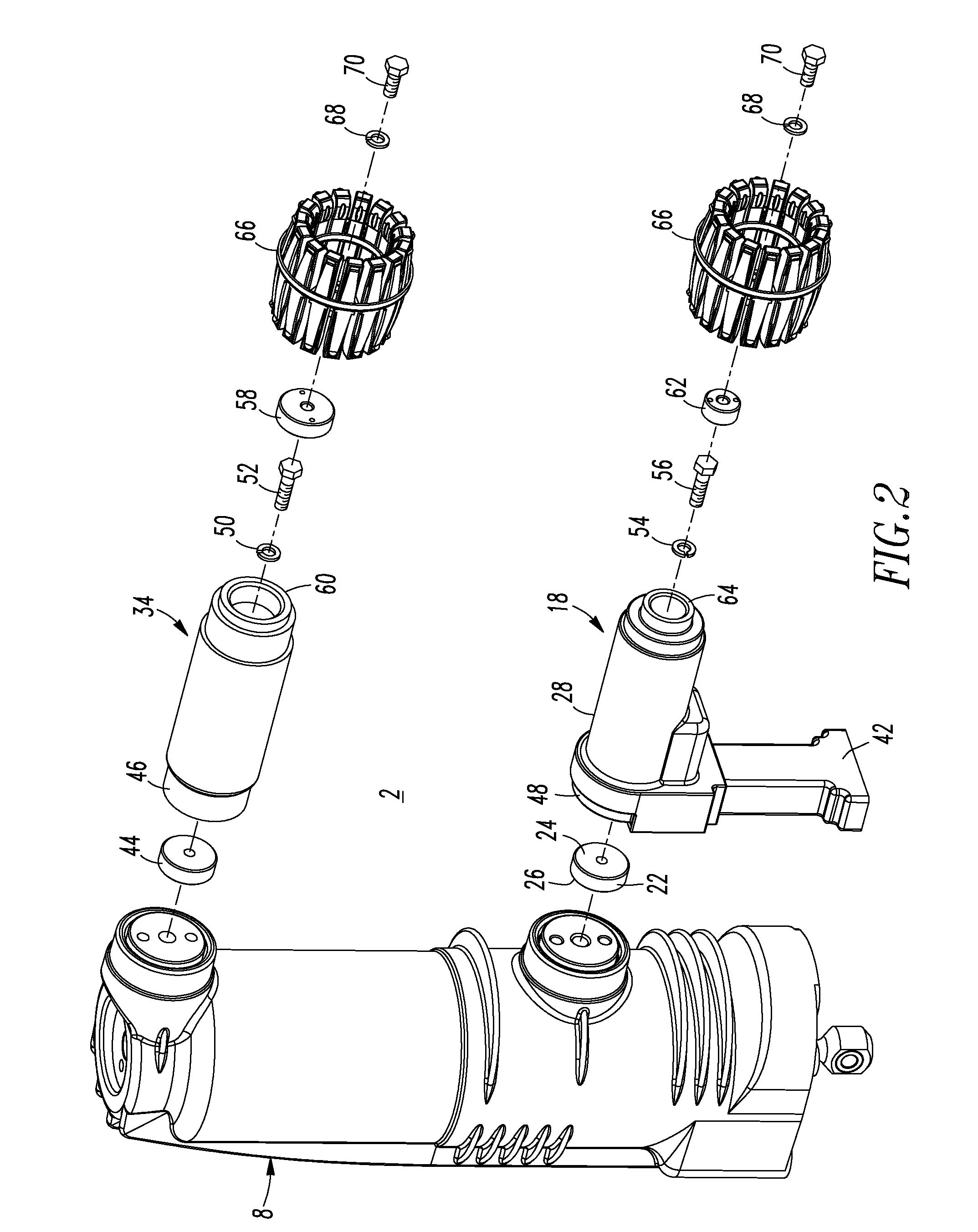 Encapsulated pole unit conductor assembly for an encapsulated pole unit and medium voltage circuit interrupter including the same