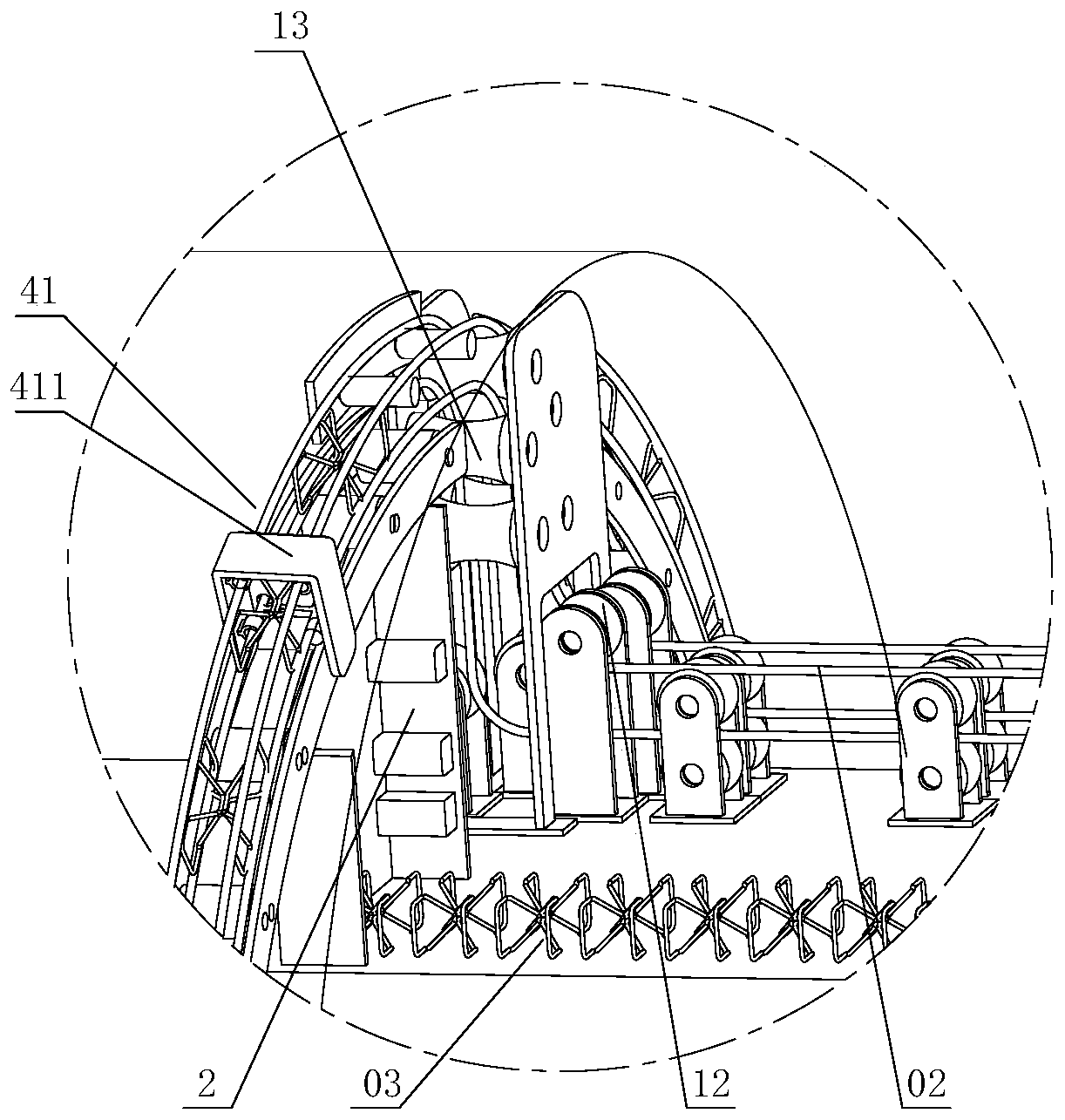 Tunnel supporting arch frame manufacturing system and manufacturing method