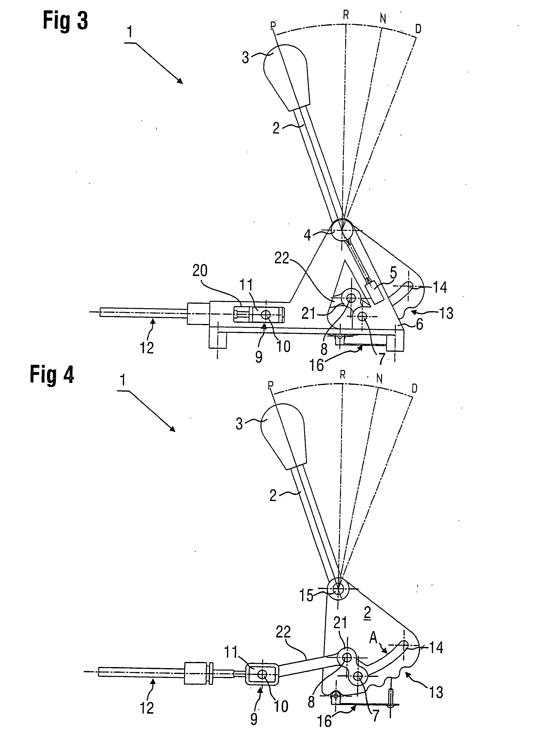 Shifting device for the mechanical coupling-free transmission of shift commands to the automatic transmission of a motor vehicle