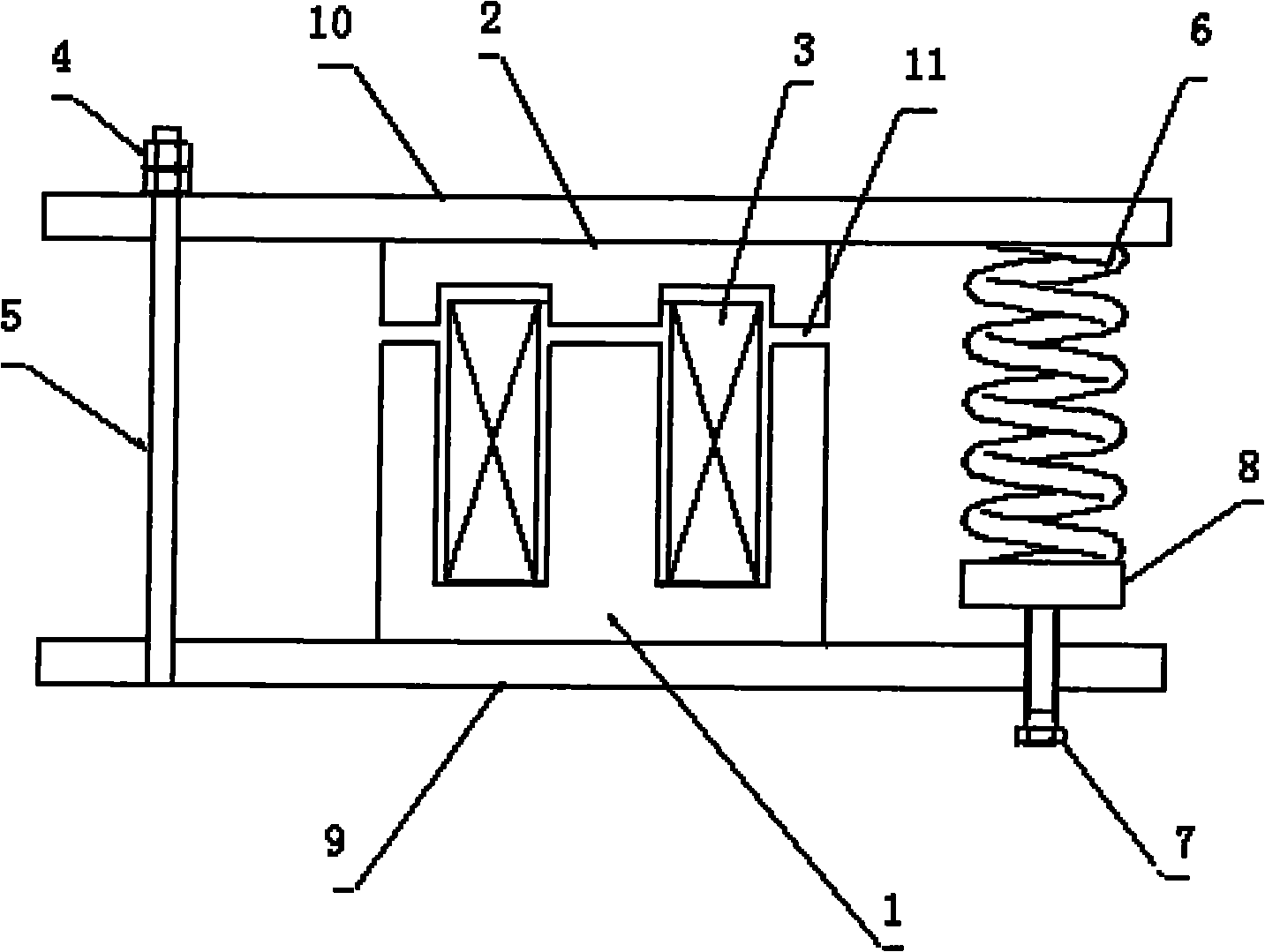 Vibration machine with electromagnetic vibration source