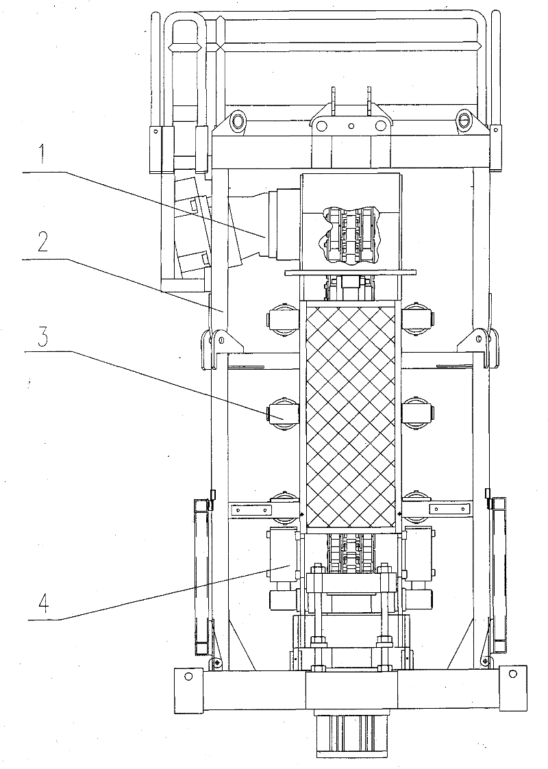 Clamping device of injection head of continuous string coiled tubing