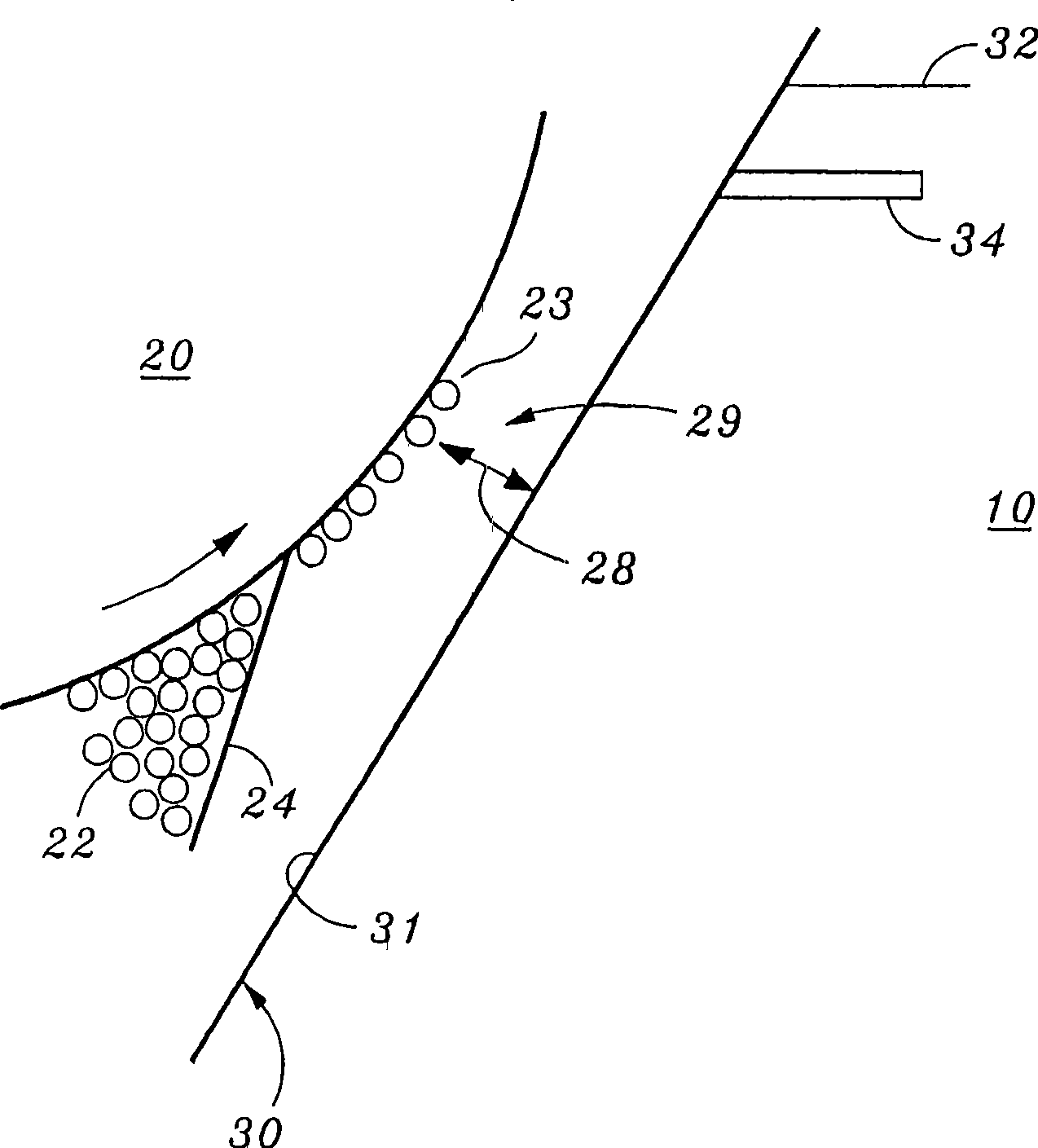 Method of using variably sized coating particles in mono component developing system