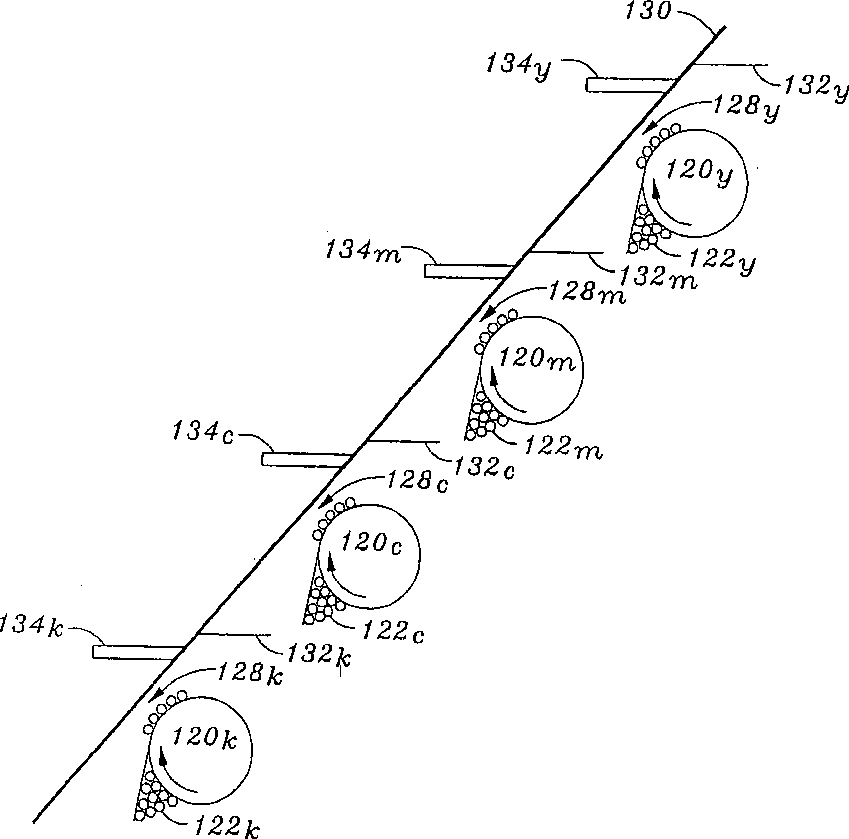 Method of using variably sized coating particles in mono component developing system