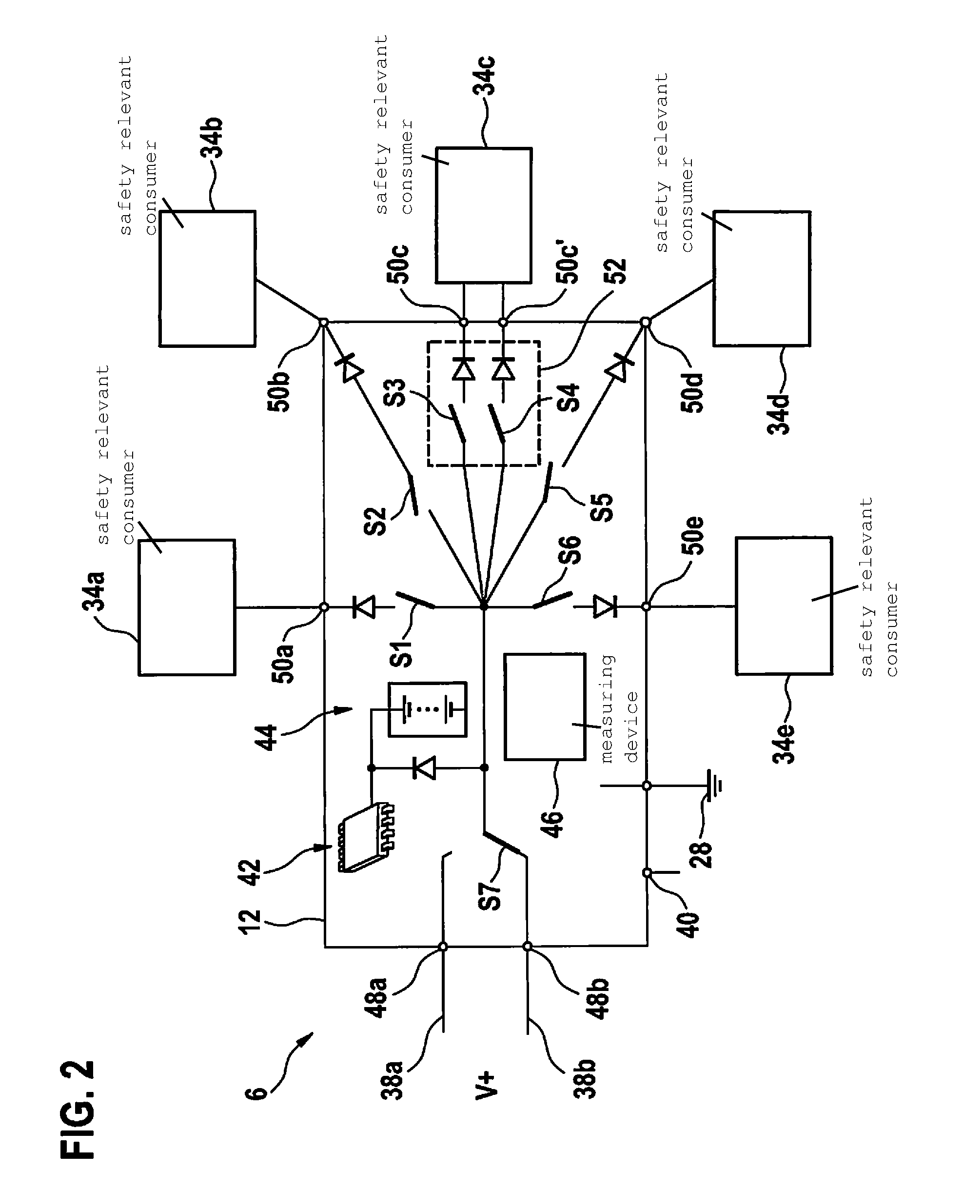 Power transmission device and vehicle electrical system