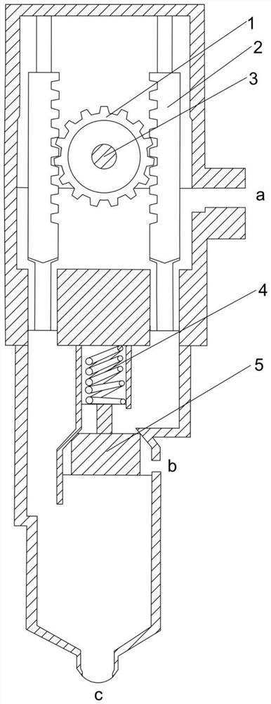 Engine oil nozzle device capable of absorbing oil, adjusting quantity and stabilizing pressure