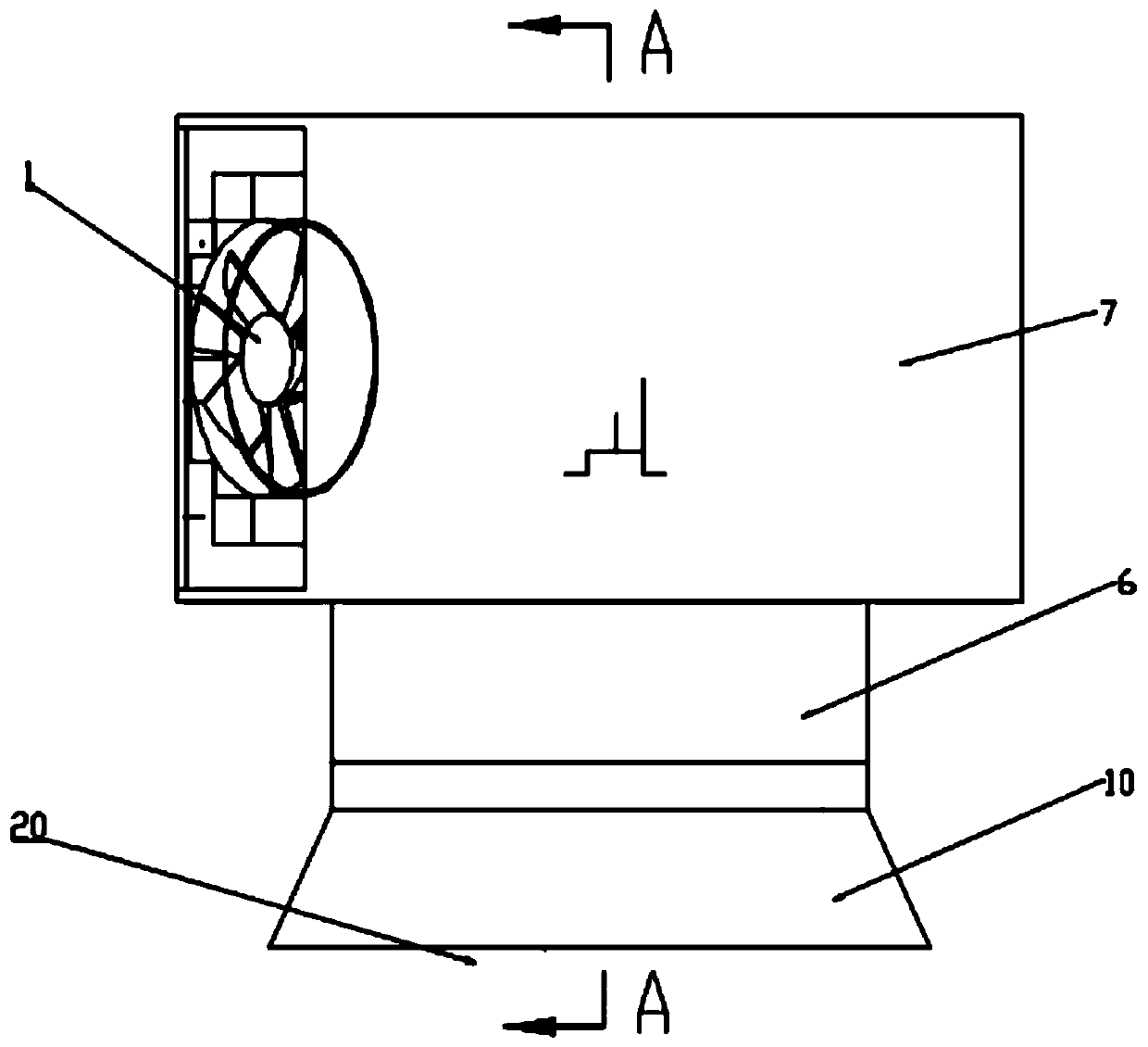 Heat-convection heat exchange device based on vortex ring low-speed circulation air supply