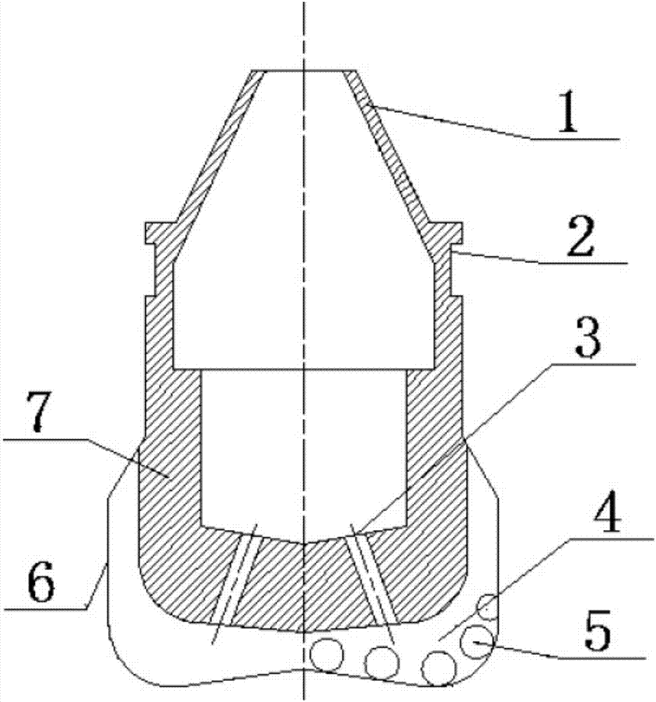 3D printing manufacturing method of PDC drill body