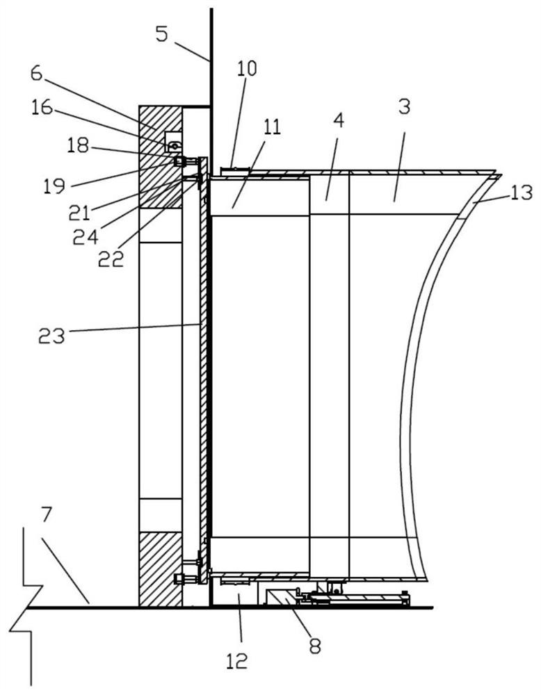 Rapid boarding and alighting system for vacuum pipeline maglev train