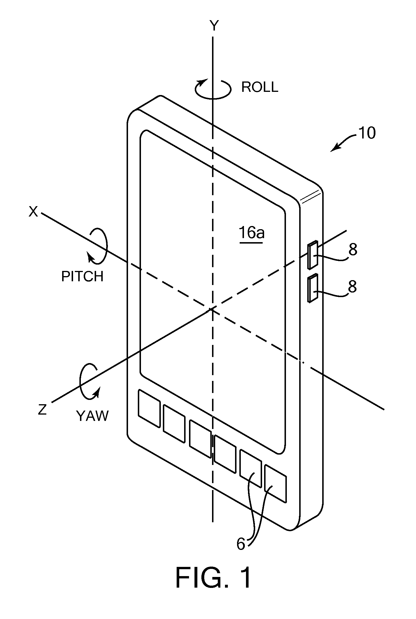 Mobile device user interface combining input from motion sensors and other controls