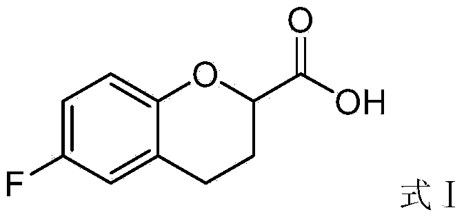 Preparation method of 6-fluorochroman-2-formic acid