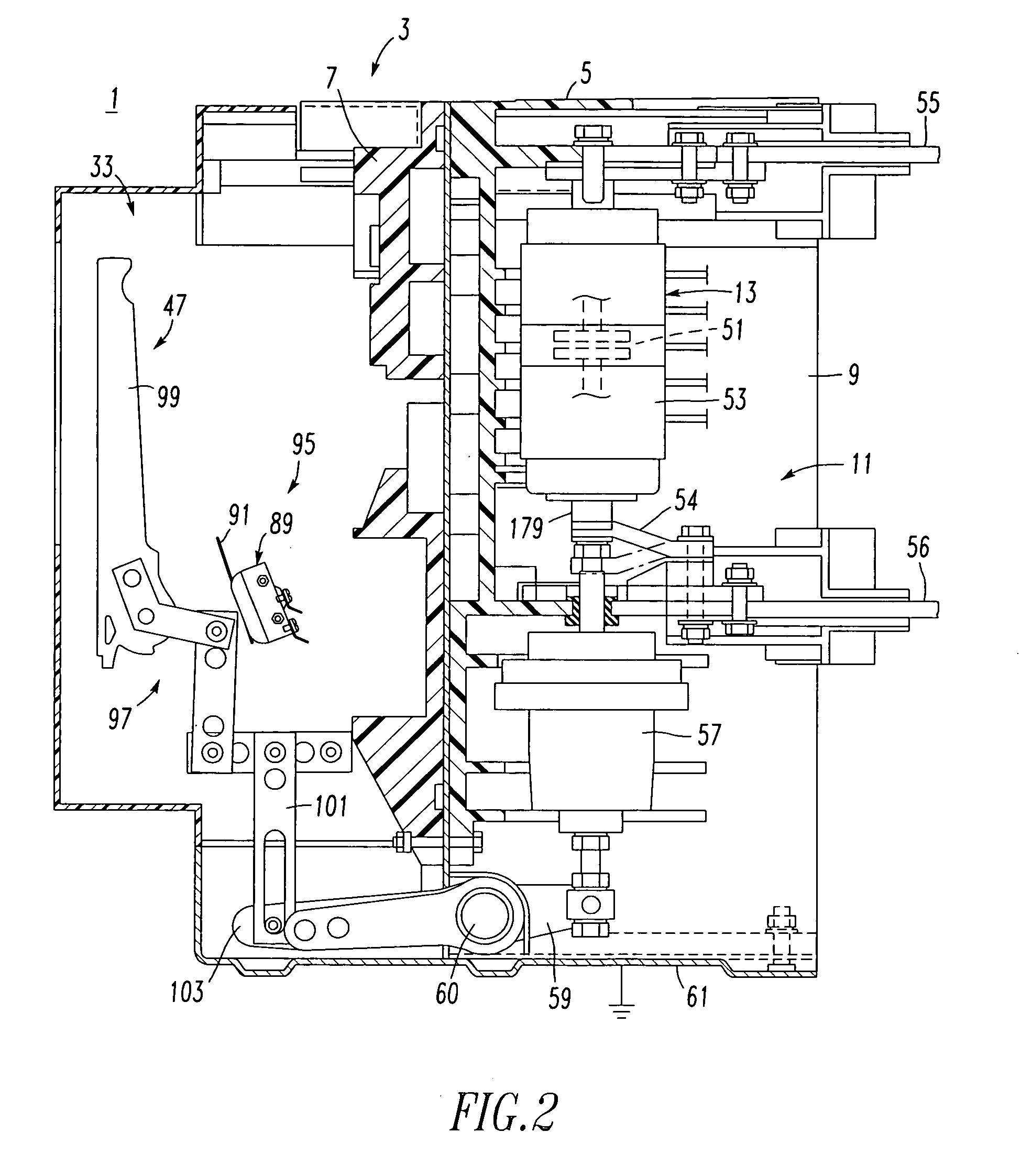 Circuit interrupter including linear actuator and manual pivot member