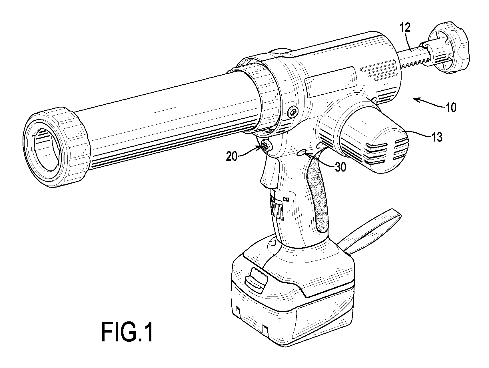 Electrical caulking gun