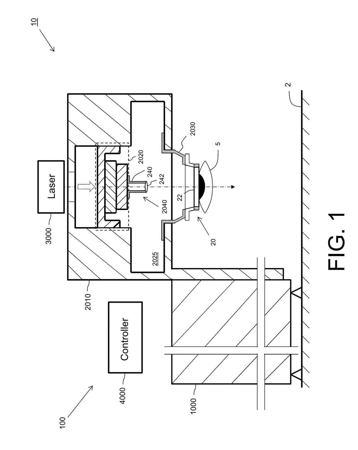 Patient interface device for laser eye surgery having light guiding structure for illuminating eye