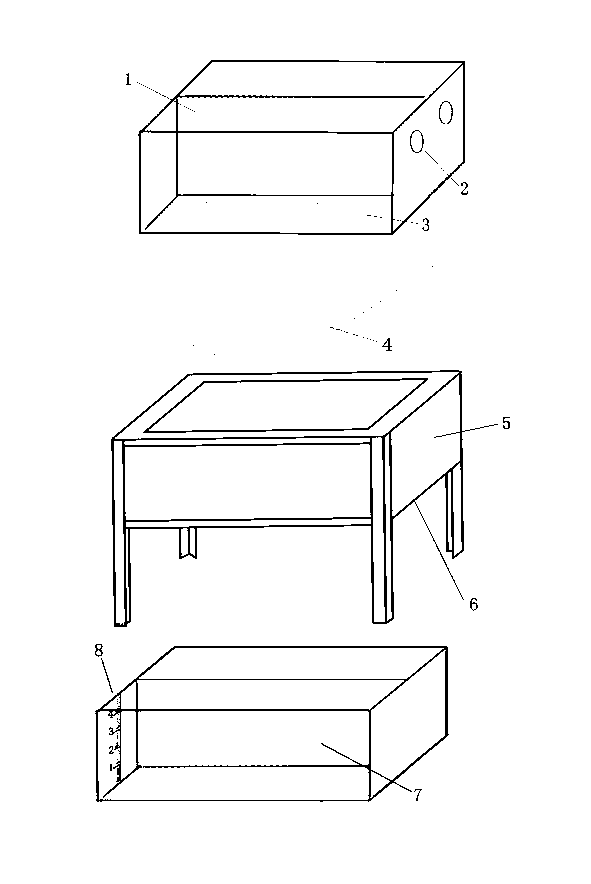 Device for measuring leaching loss amount of fertilizer and water retaining effect of soil water-retaining agent