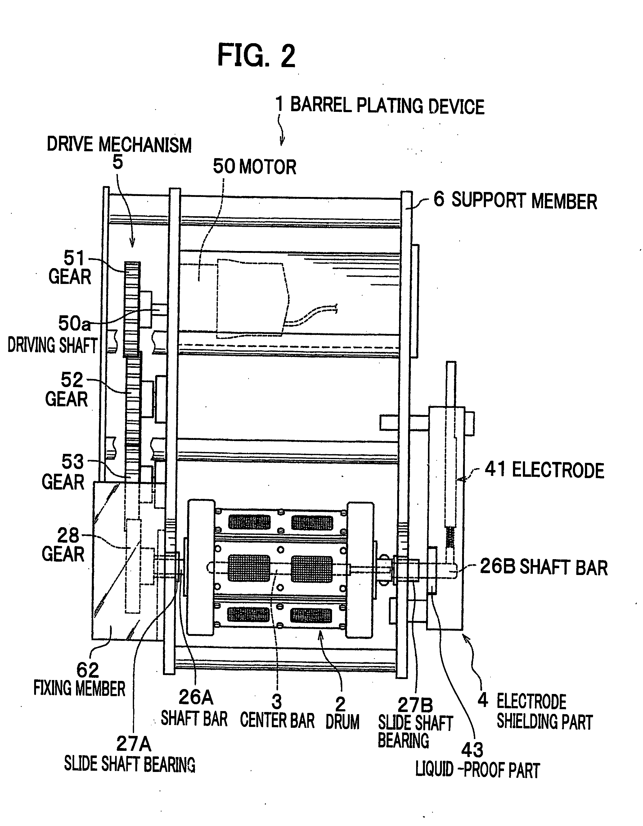 Barrel plating device