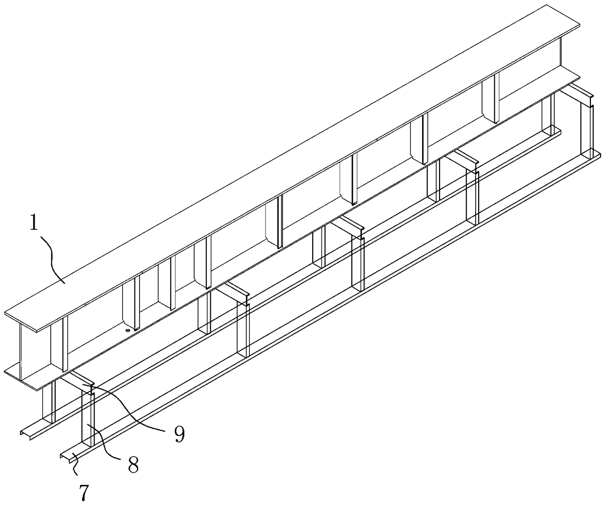 A kind of ship keel structure and keel manufacturing method