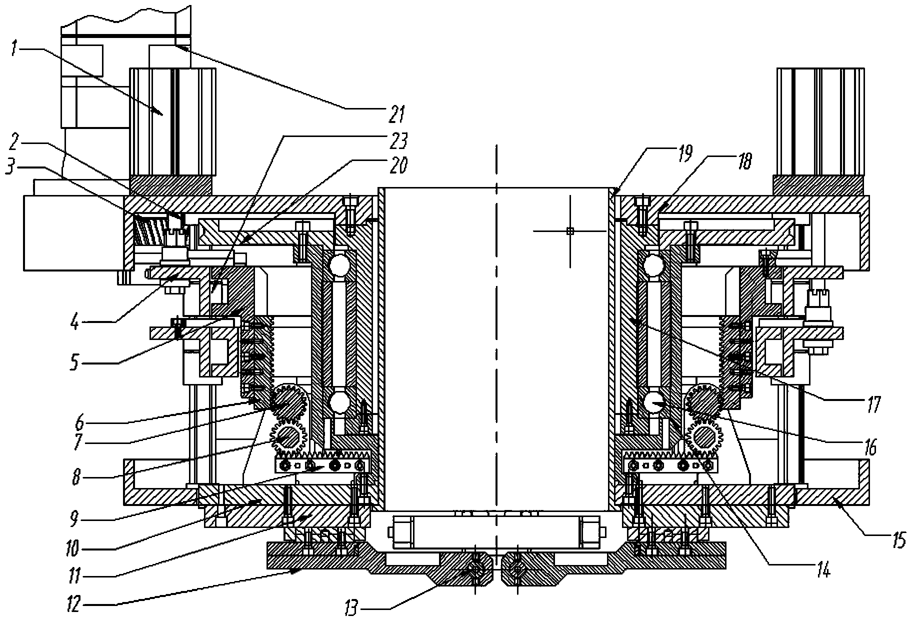 Center frame of square tube laser cutting machine