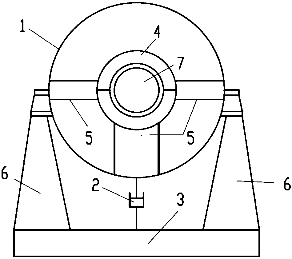 Rotor supporting structure of turbine machines