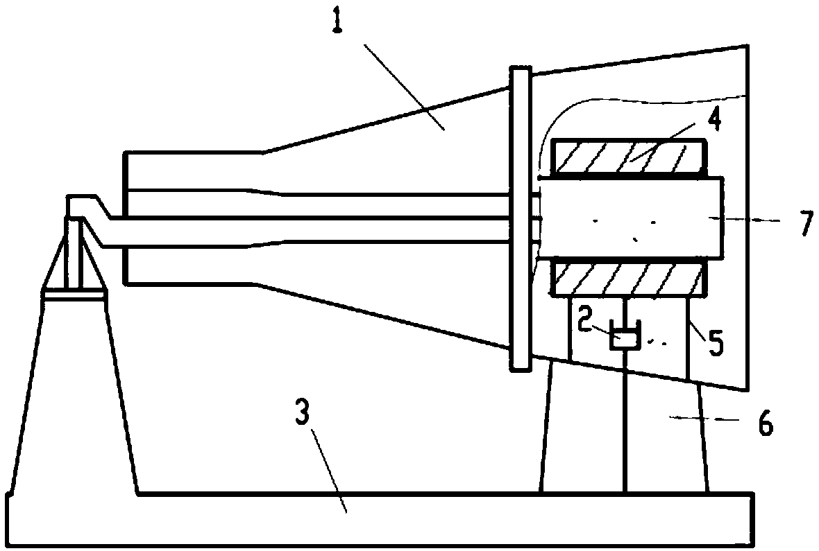 Rotor supporting structure of turbine machines