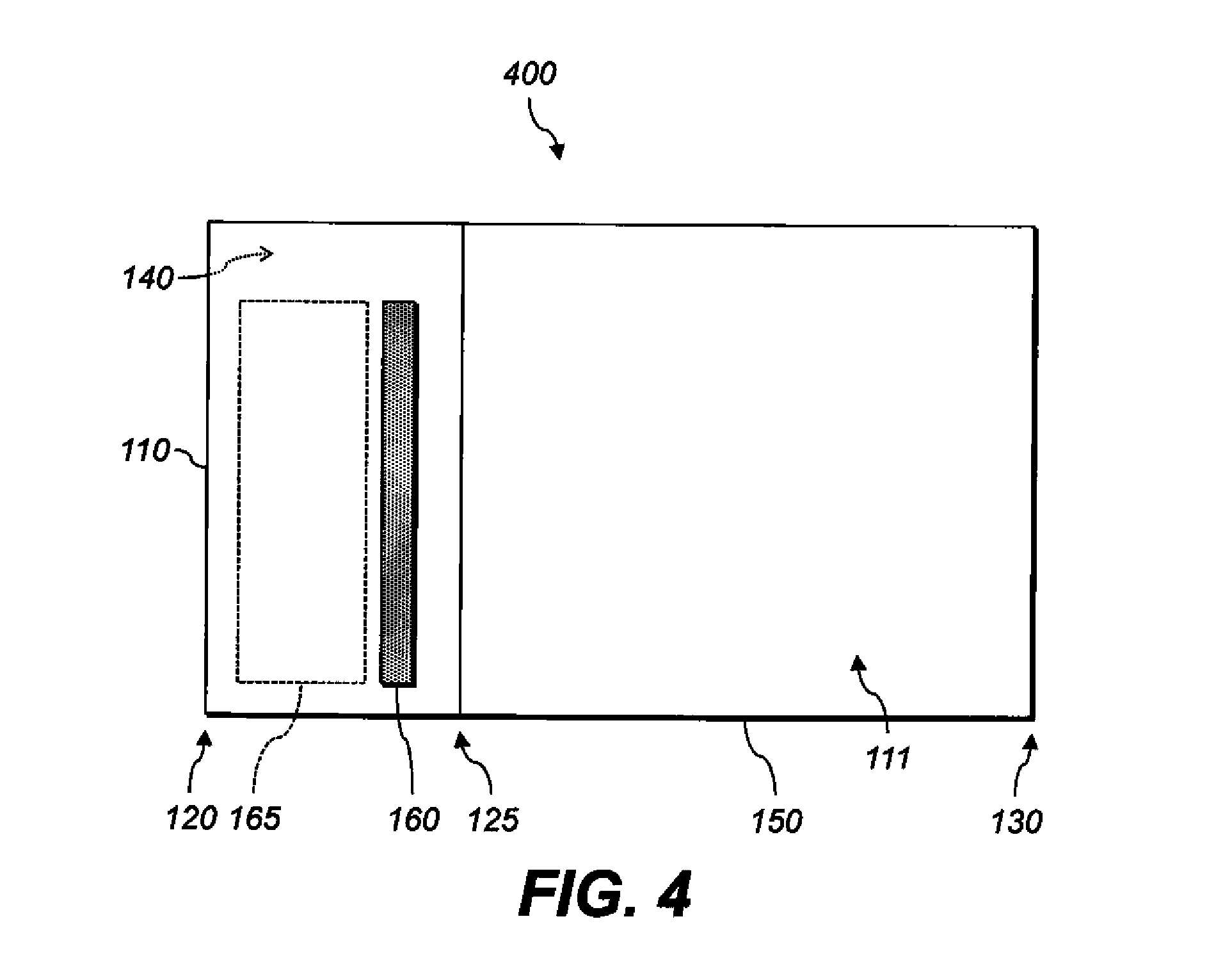 Bound document having binding strip with spacer