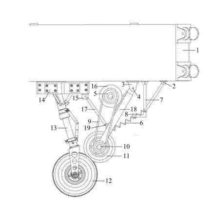 High-accuracy airplane wheel pre-rotating mechanism for drop test of airplane landing gear