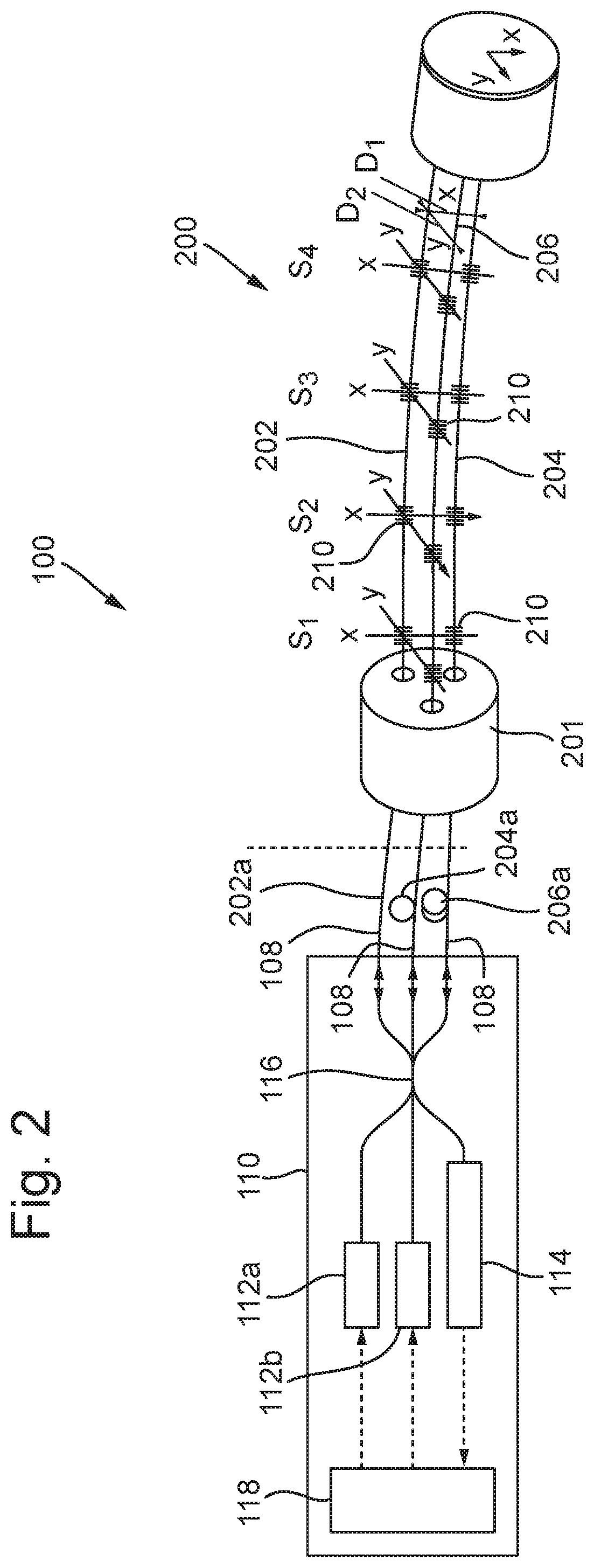 An optical shape sensing method and system