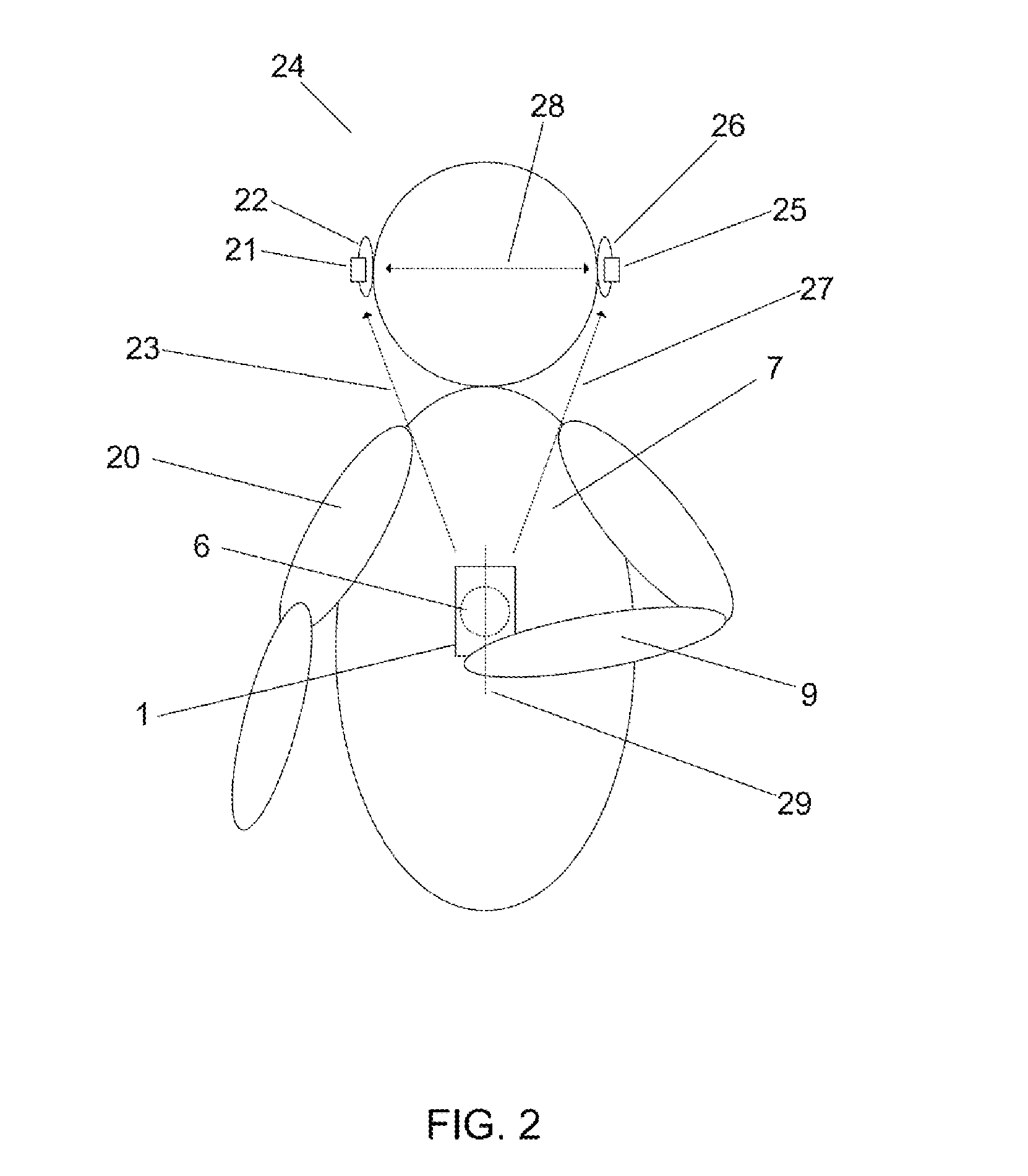 Body-worn control apparatus for hearing devices