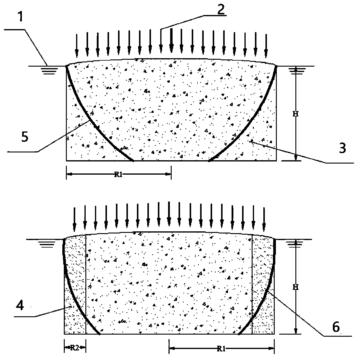 Island outer ring aquitard design method for increasing island underground fresh water reserves