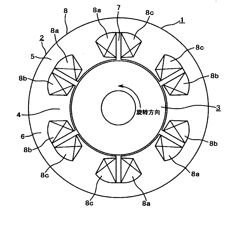 Permanent magnet rotating motor and compressor using the same