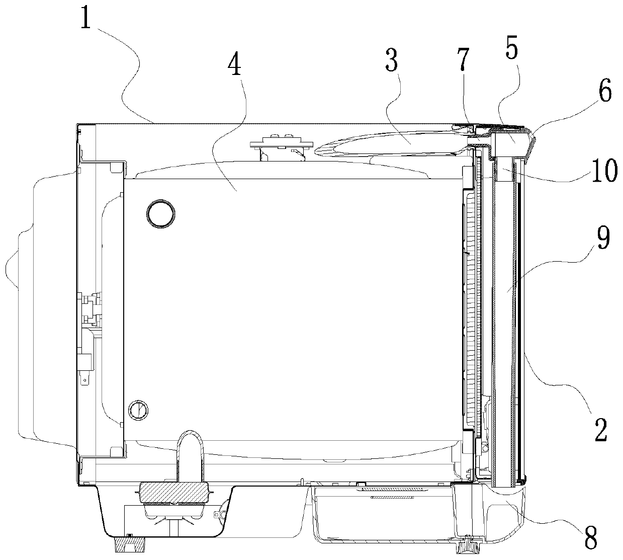 Novel front exhaust steaming oven