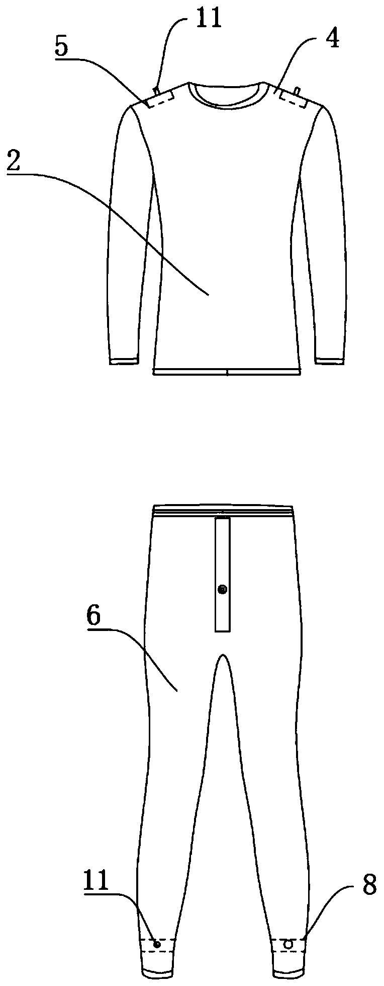 Work clothes supporting use of medical protective clothing and use method thereof