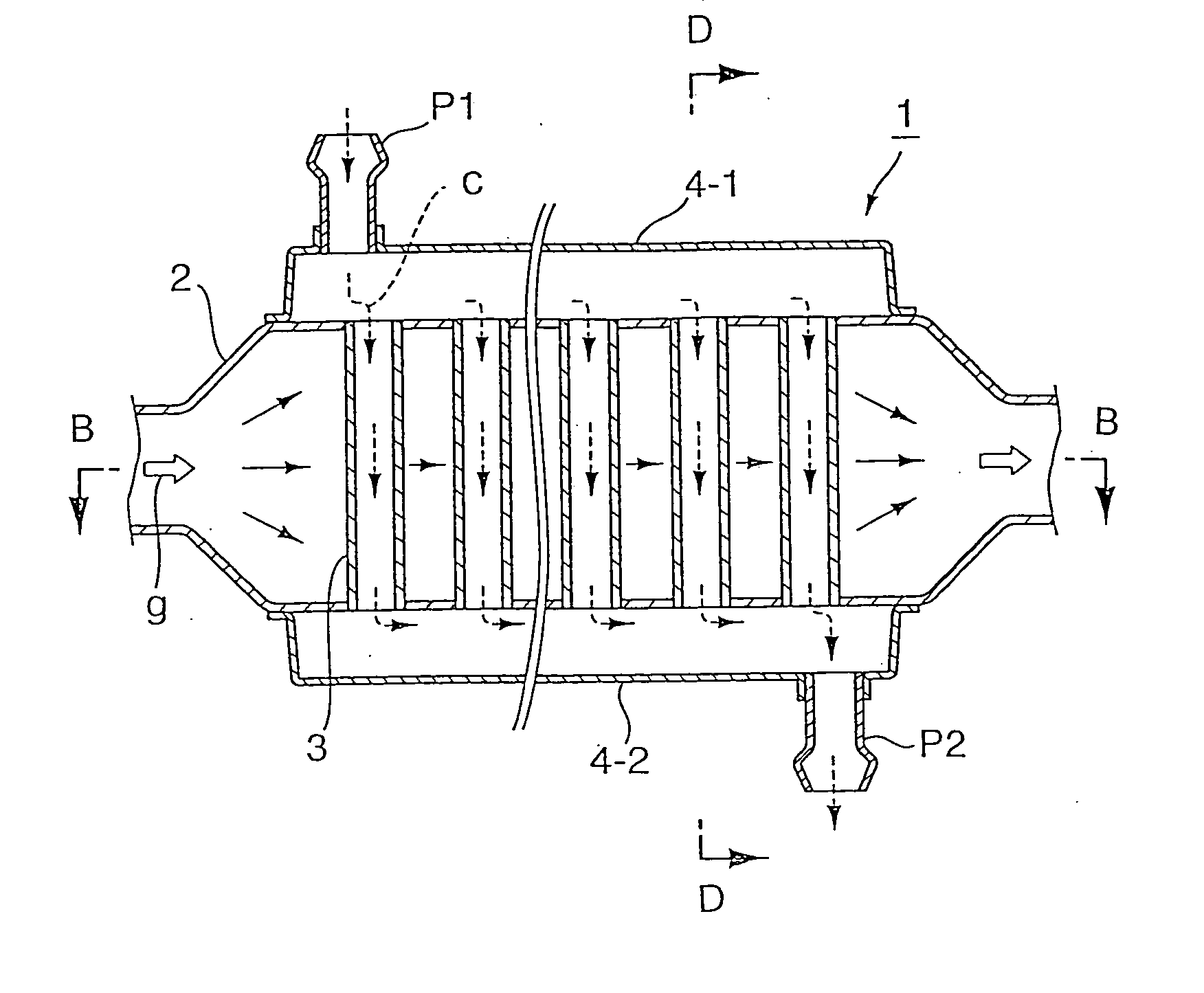 Gas cooling device