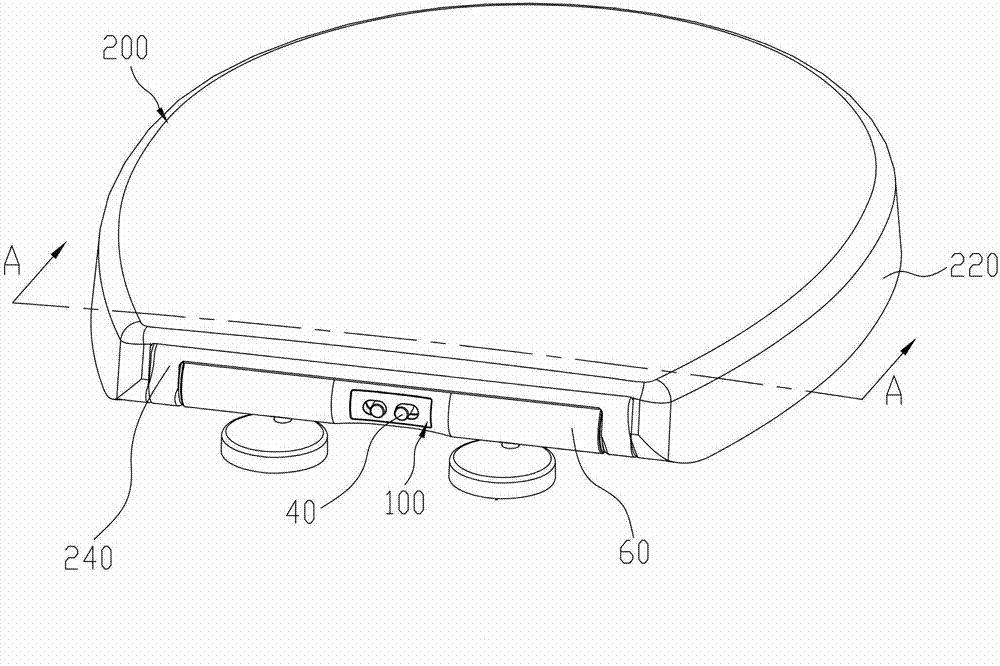 Connection locking device for cover plate and seat body of toilet