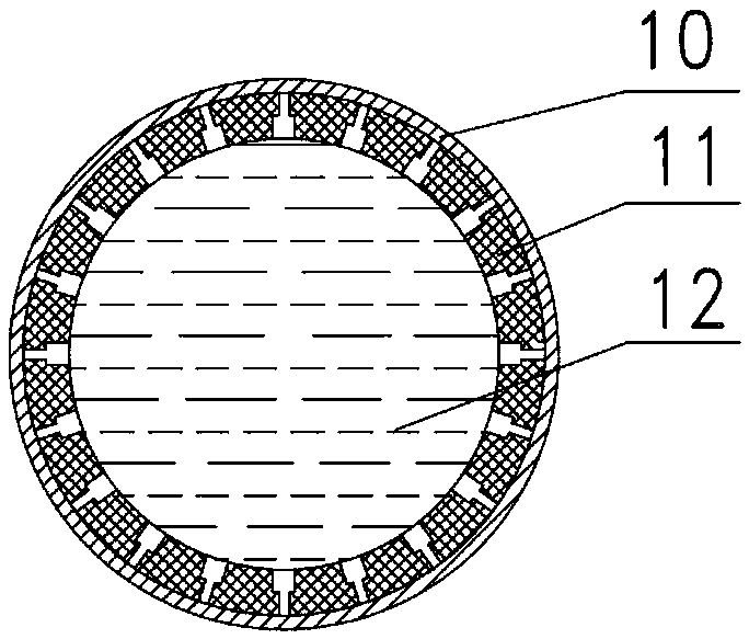 Needleless electrostatic spinning device with porous flexible pipe
