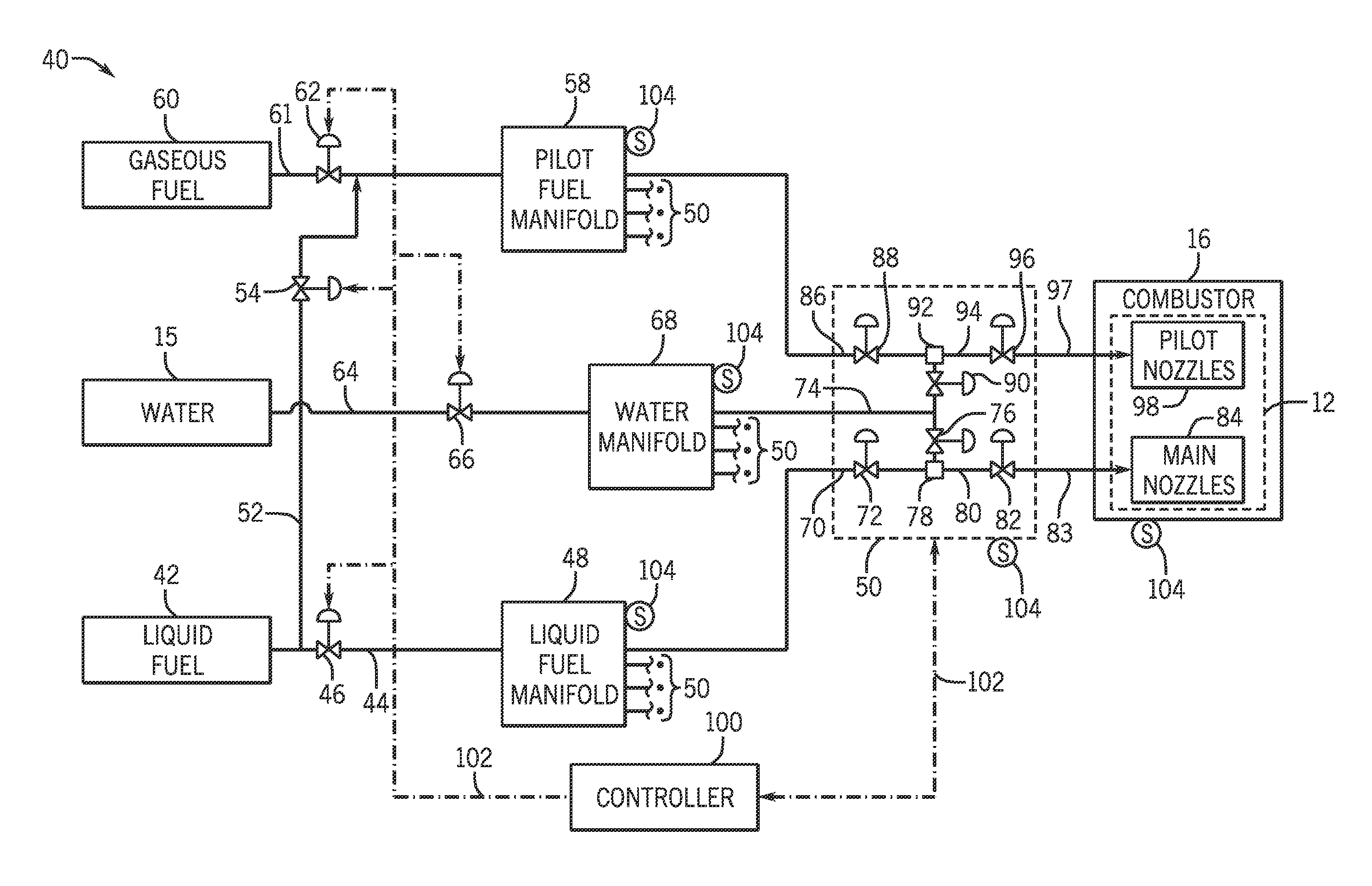 System for turbine combustor fuel mixing