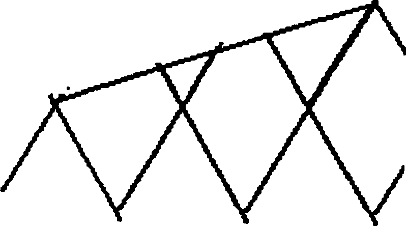 Sail type net mouth scissoring and assembling method