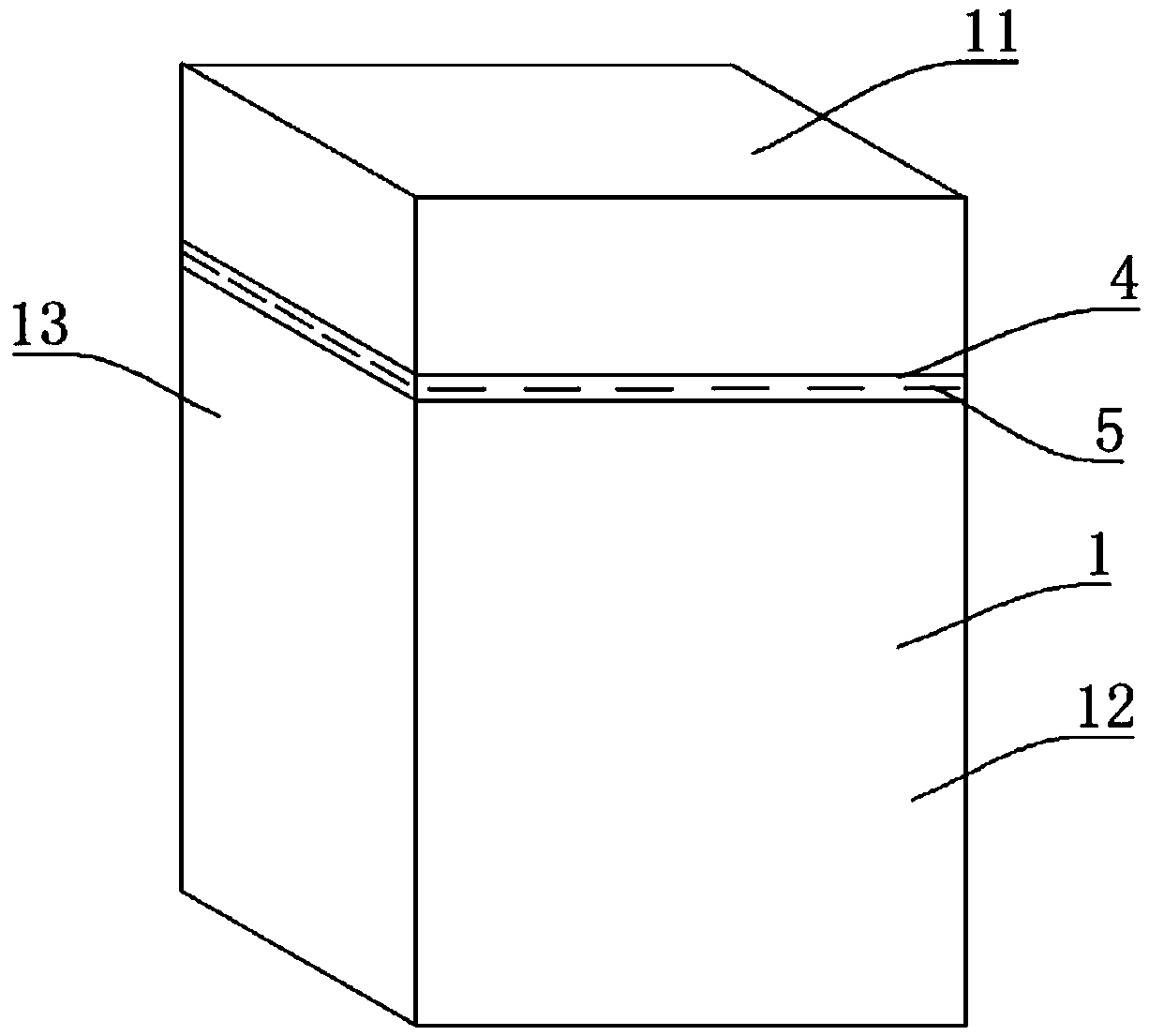 Integrated packaging case and manufacturing method thereof