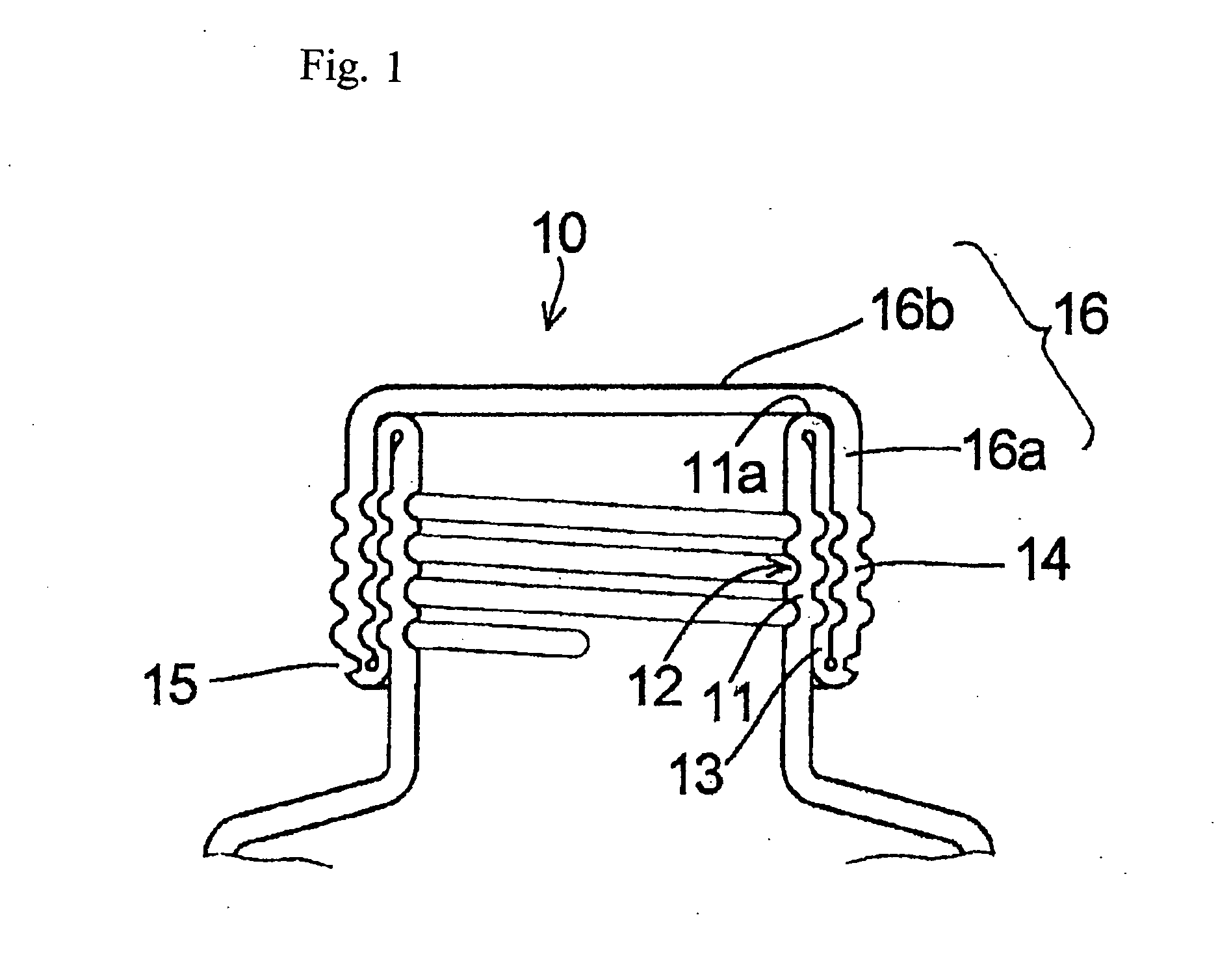 Container sealing structure, container with the sealing structure, and method of manufacturing the sealing structure
